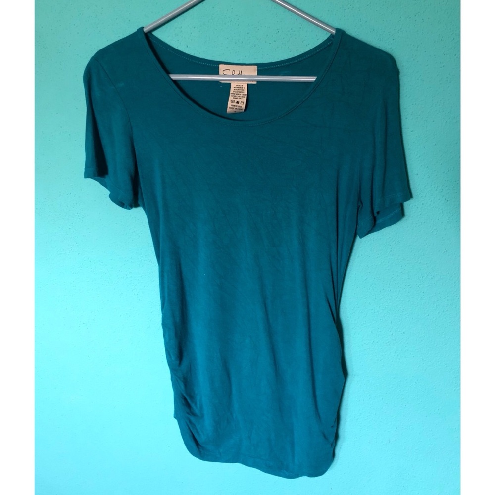 Teal Maternity Shirt